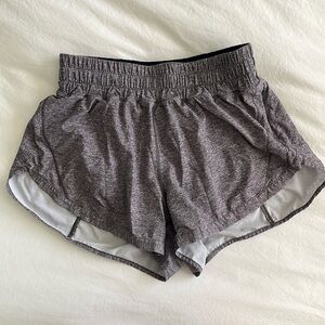 Lululemon Track That High Rise Short 3” Inseam, Size 6 Grey